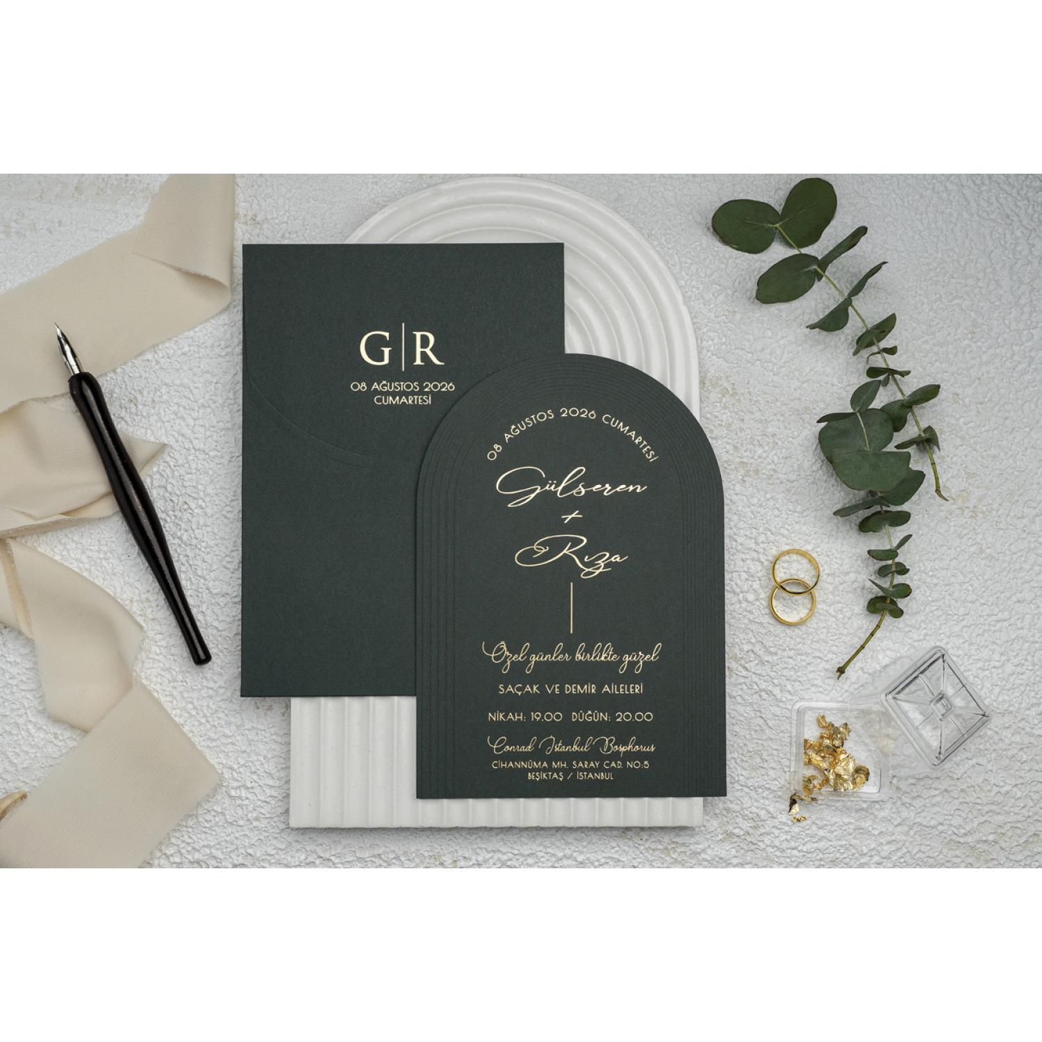 Ekonom Düğün Davetiyesi 9372